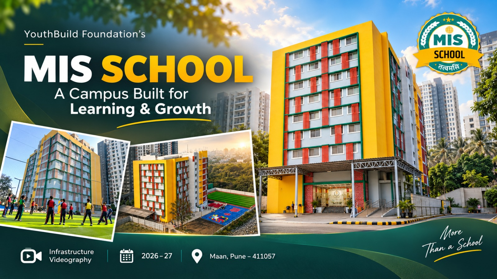 MIS School infrastructure campus tour video thumbnail